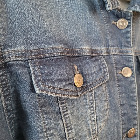 Buffalo David Bitton Stretch Denim Jacket Medium Wash Blue XL - Picture 3 of 7